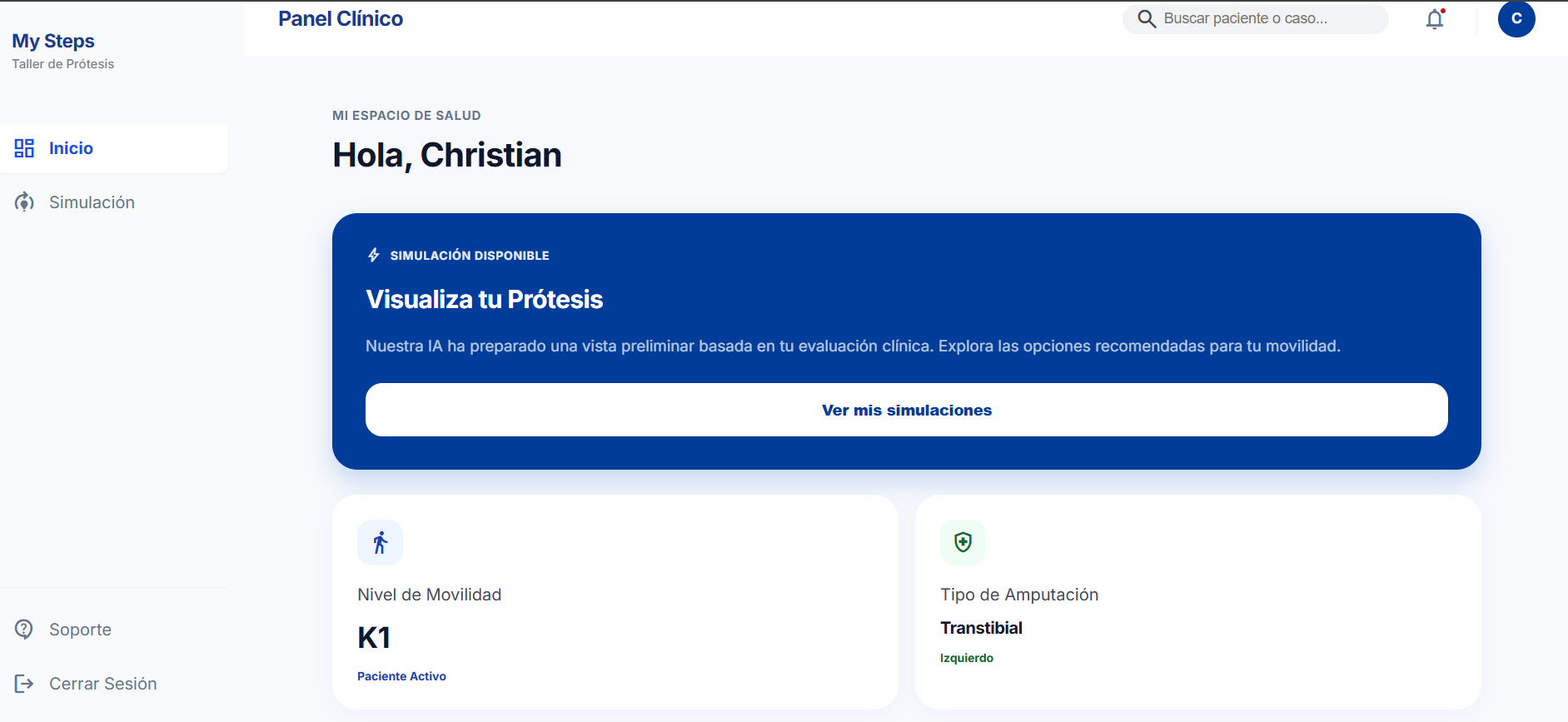Dashboard Escritorio